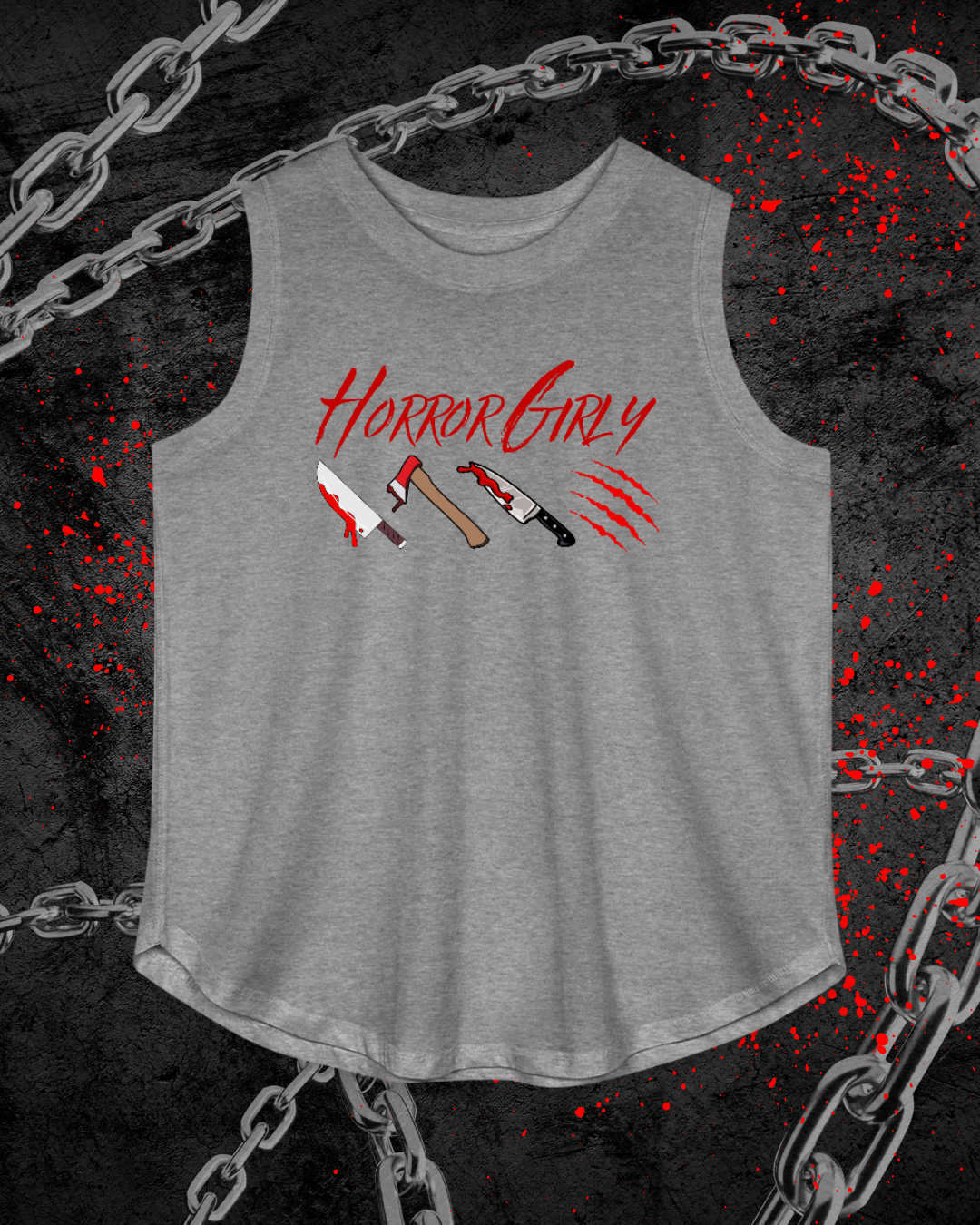Horror Girly *Curvy* Relaxed Tank