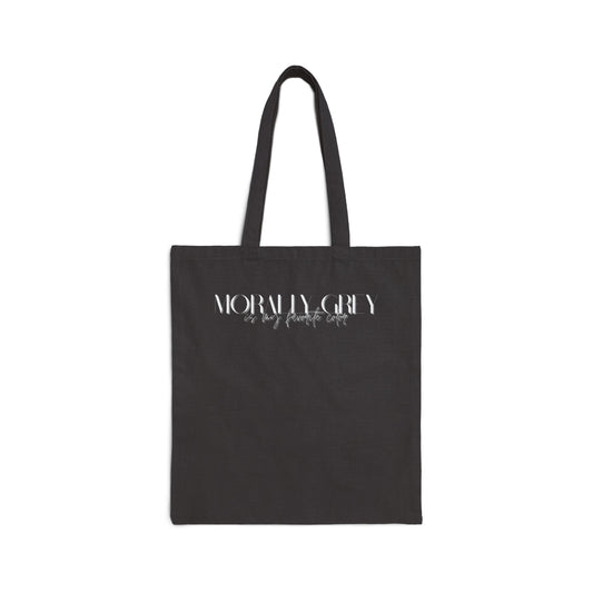 Morally Grey Canvas Tote