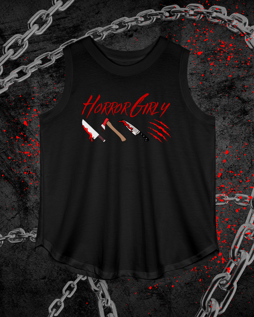 Horror Girly *Curvy* Relaxed Tank