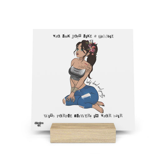 Chloroform Girl Gallery Board with Stand