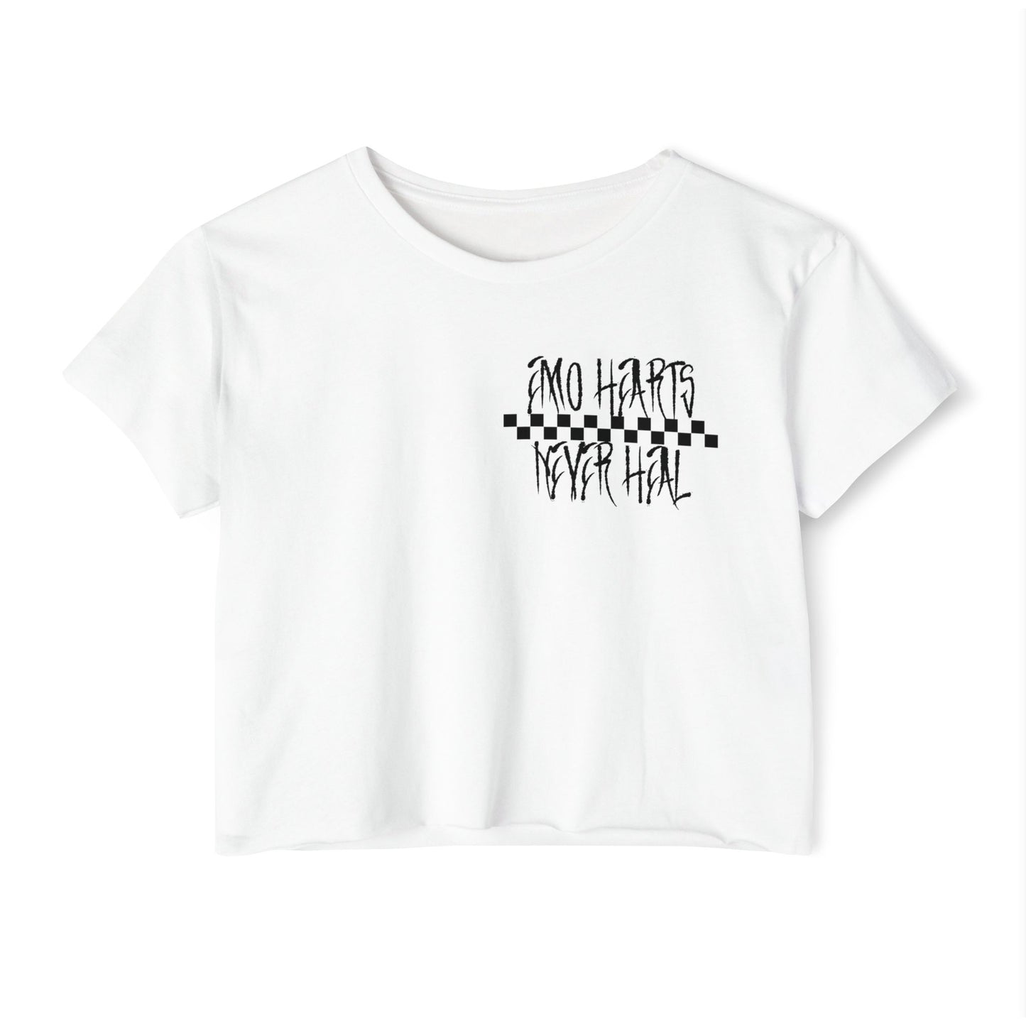 Emo Hearts Crop Top