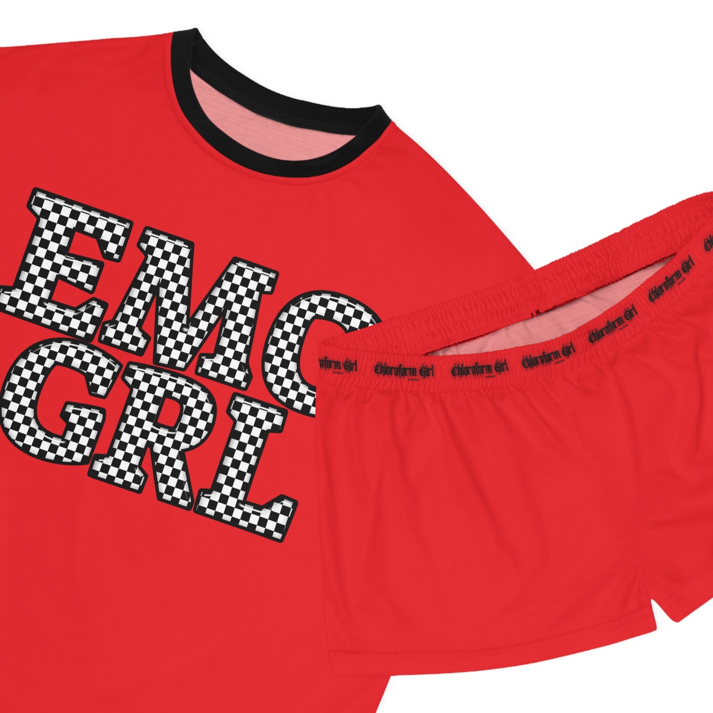Emo Girl Short Pajama Set