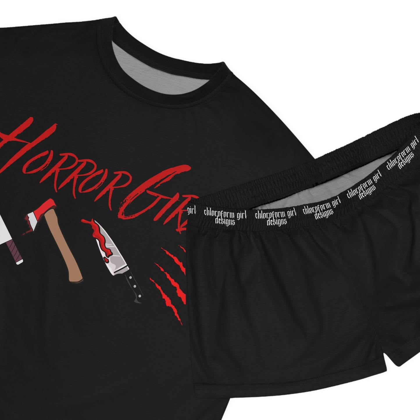 Horror Girly Short Pajama Set