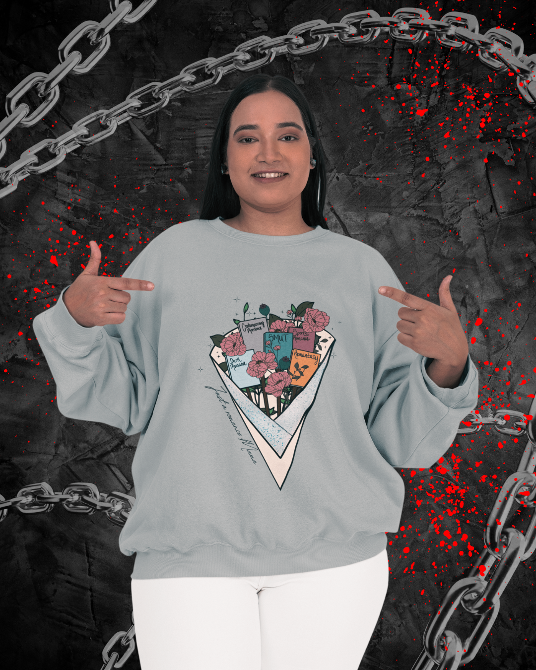 Book Bouquet Crewneck