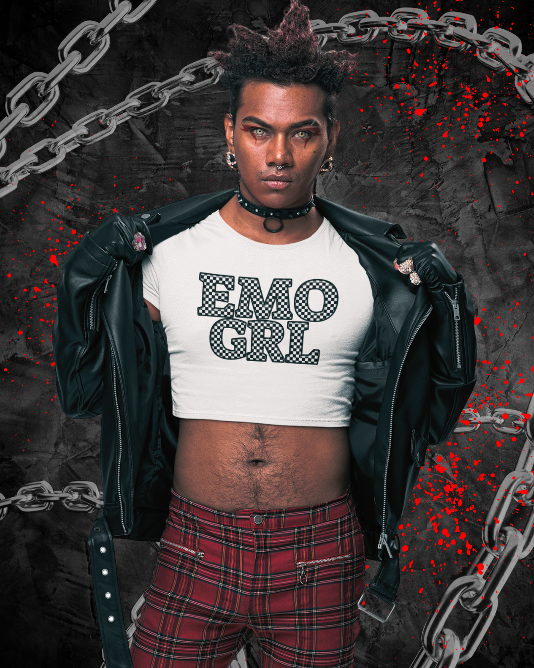Emo Girl Crop Top