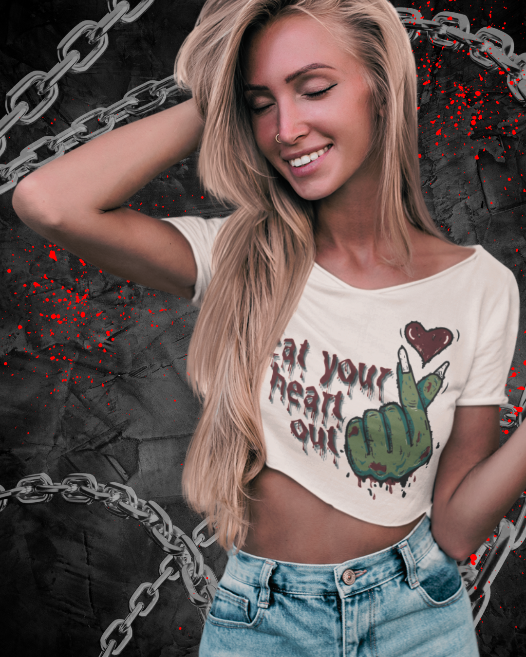 Zombie Lover Cropped Tee