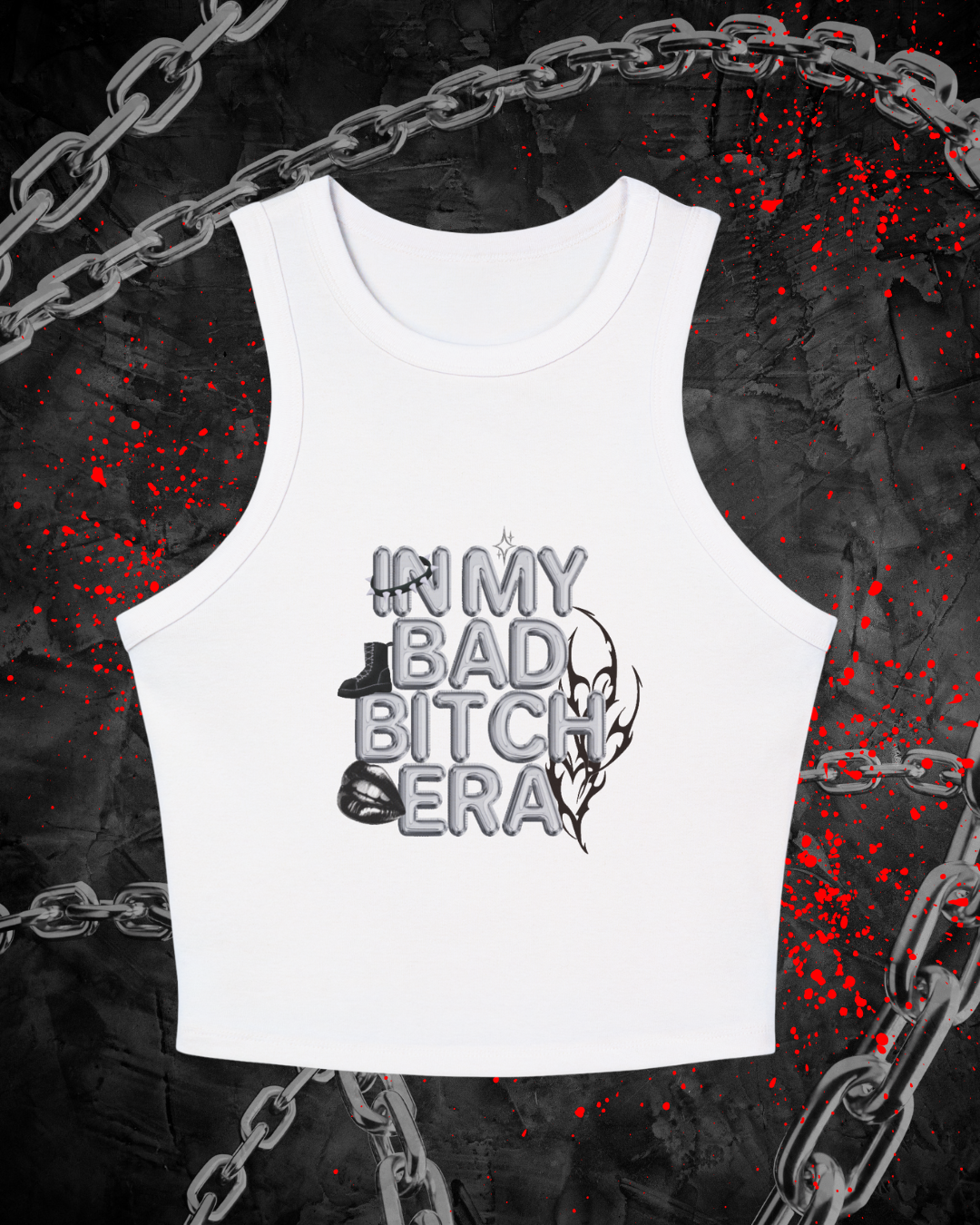 Bad Bitch Era Racer Tank (BLACK)