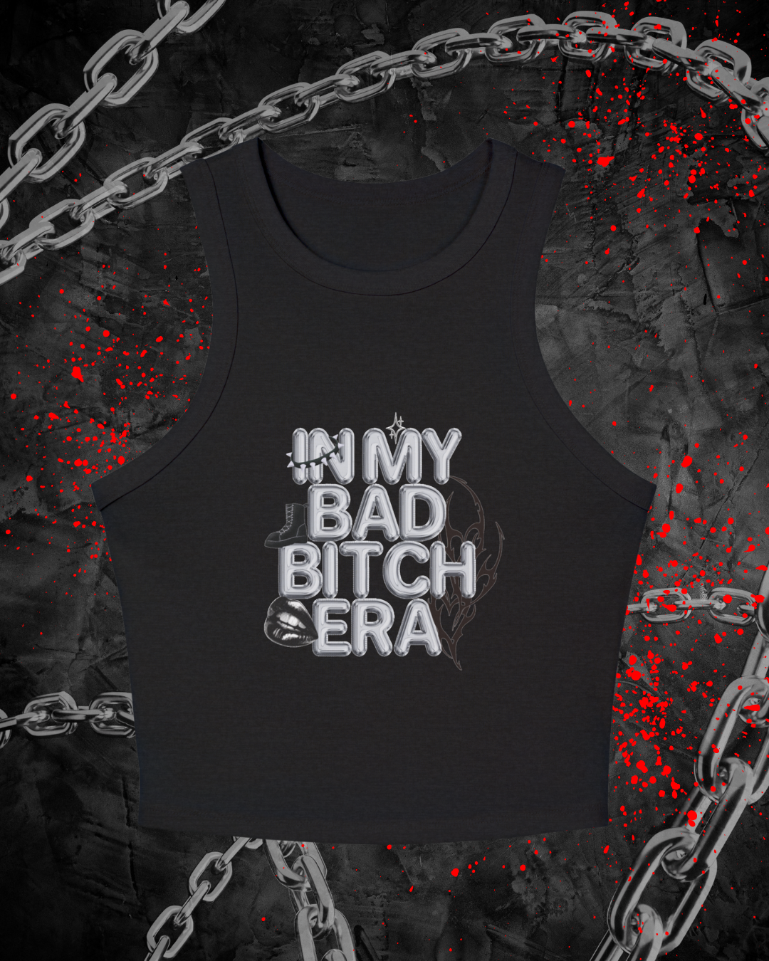 Bad Bitch Era Racer Tank (BLACK)