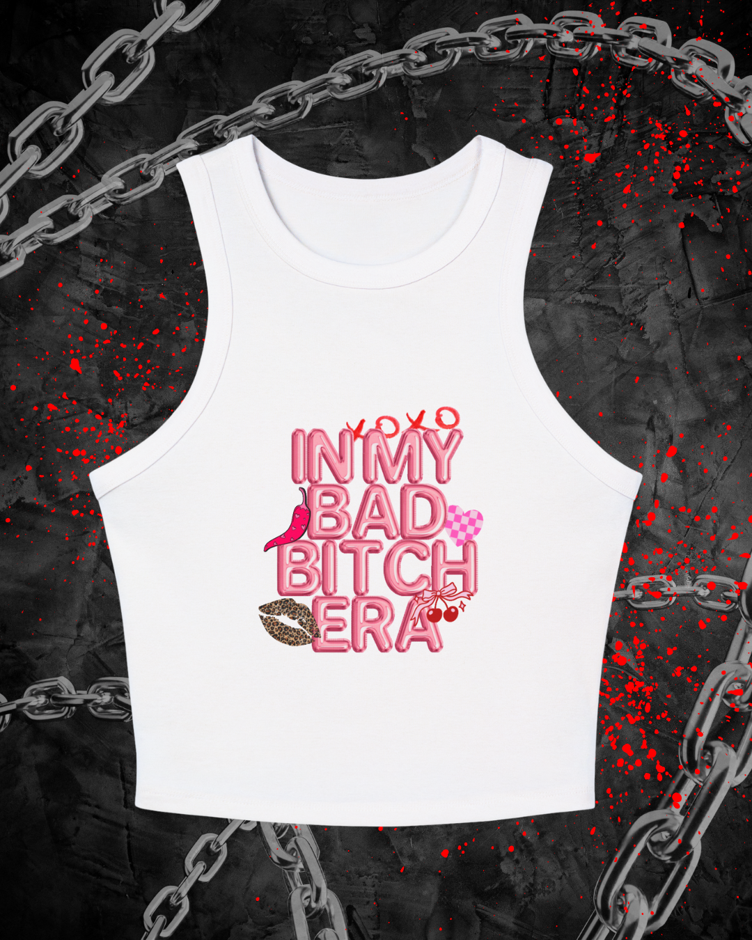 Bad Bitch Era Racer Tank (PINK)