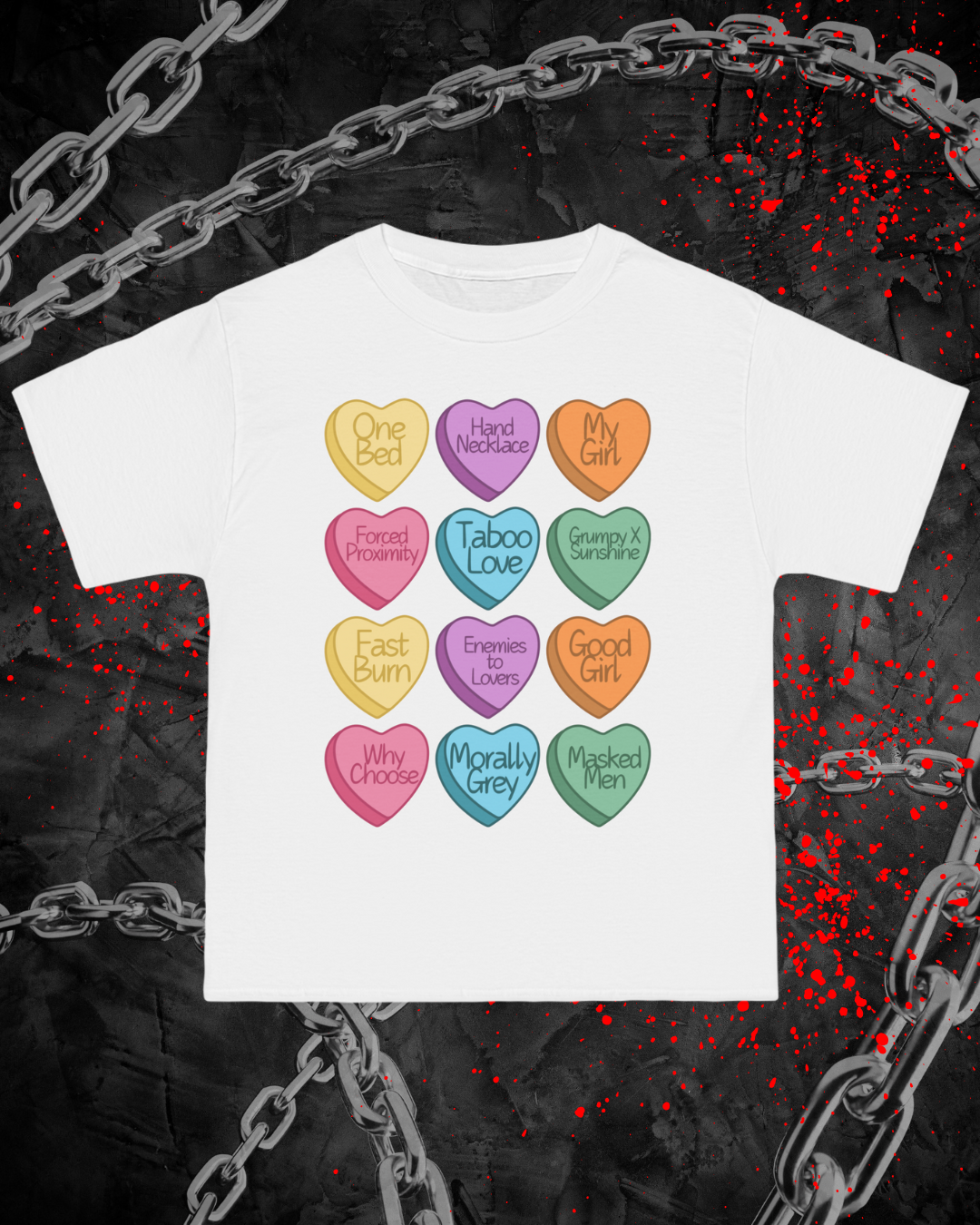 Dark Romance Candy Hearts Pump Cover