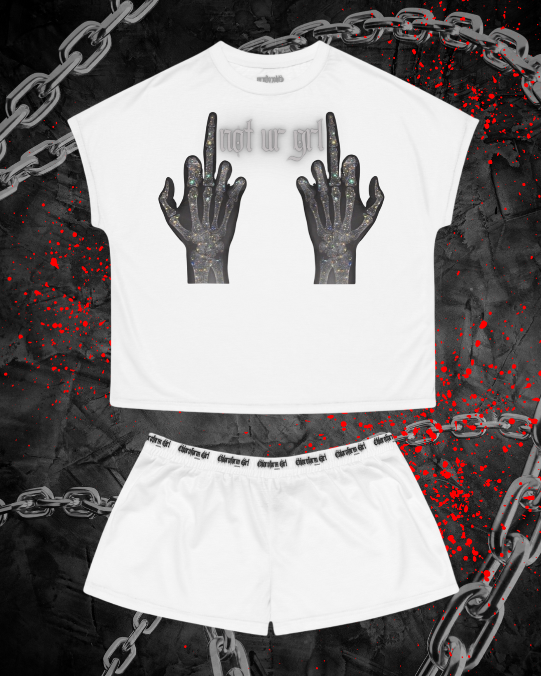 Not UR Grl Short Pajama Set