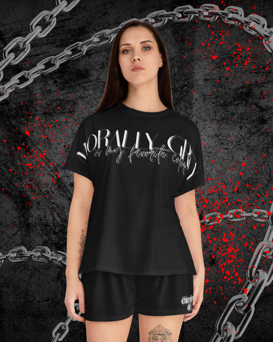 Morally Grey Short Pajama Set
