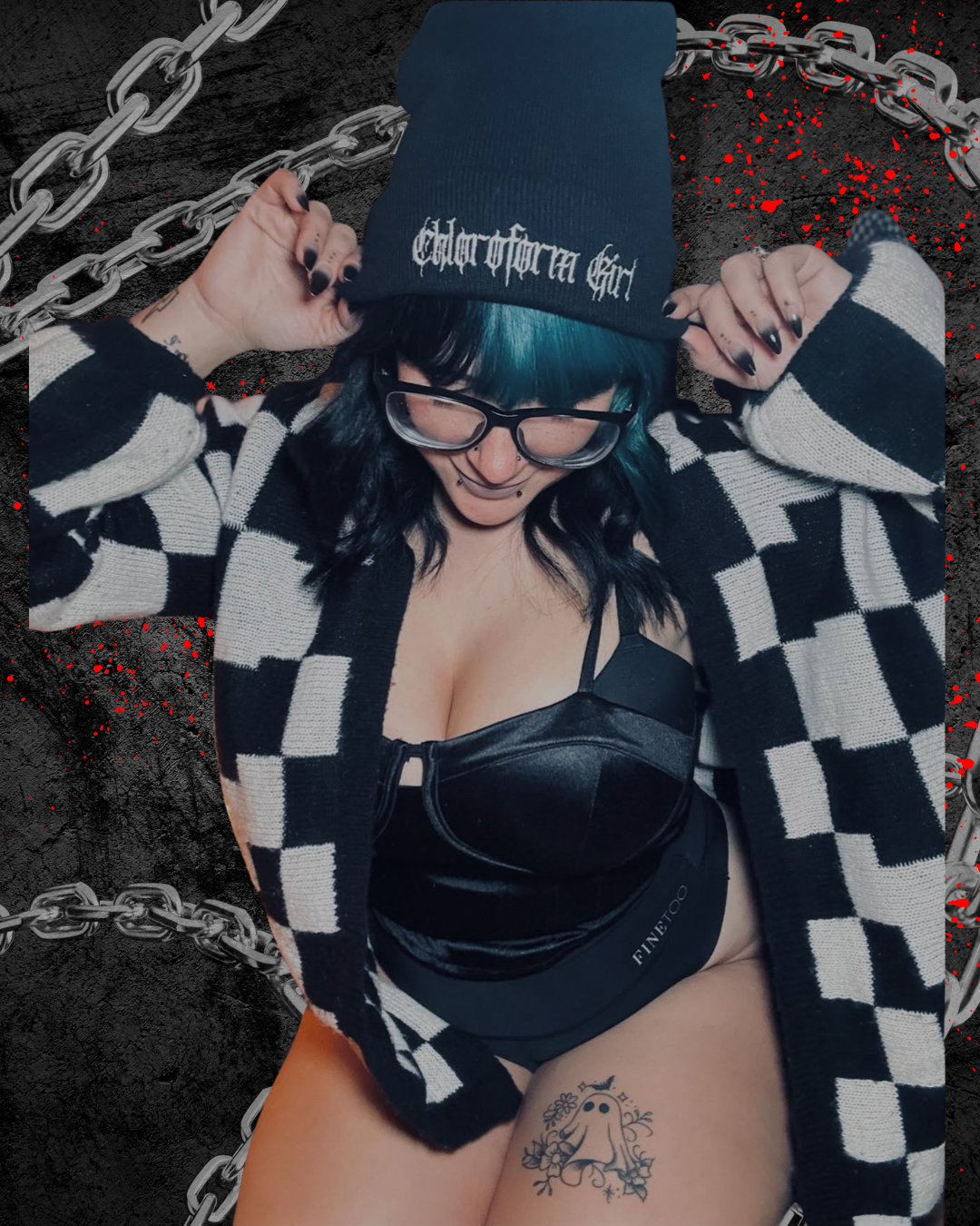 Chloroform Girl Beanie (Embroidery)