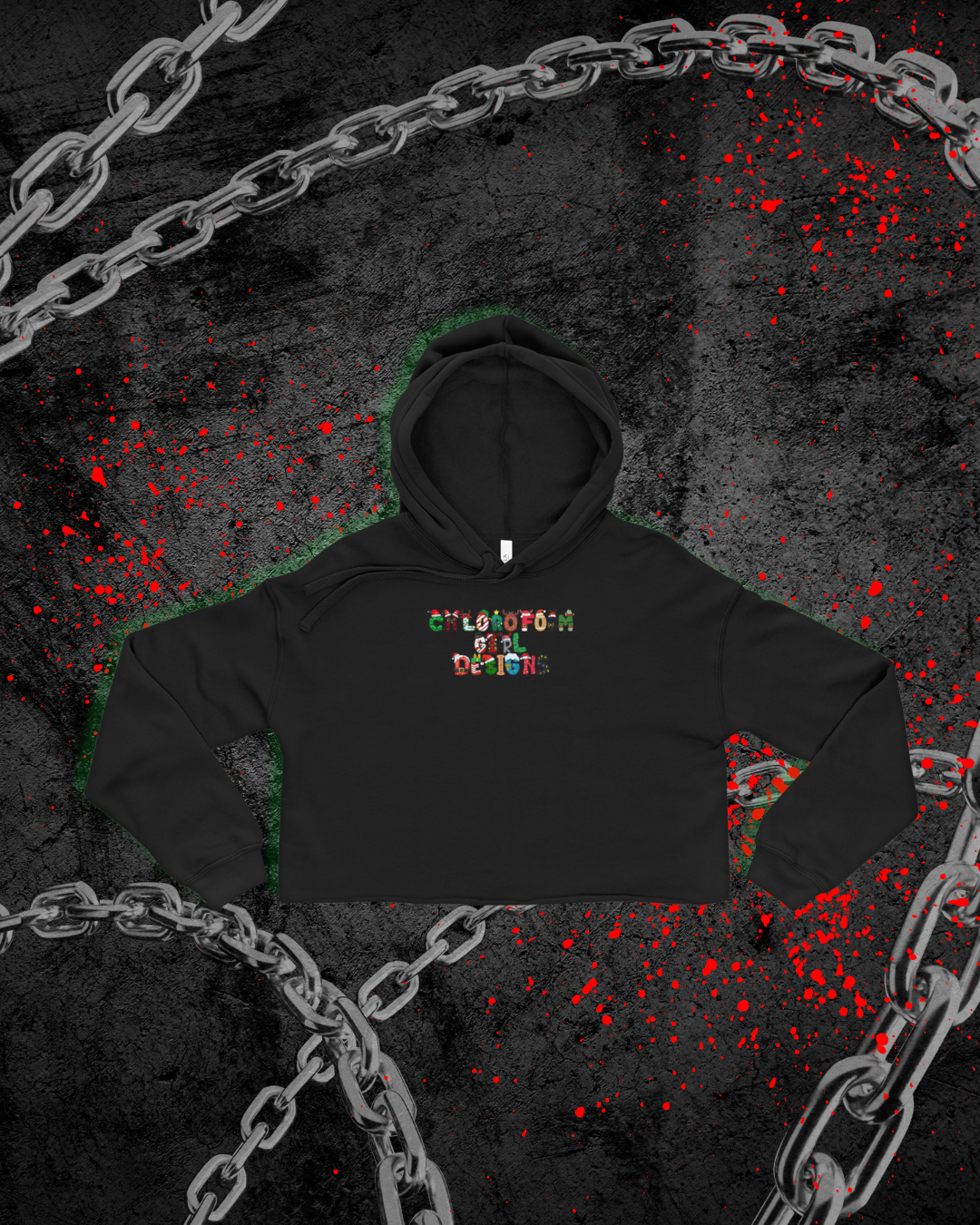 CGD Christmas Cropped Hoodie