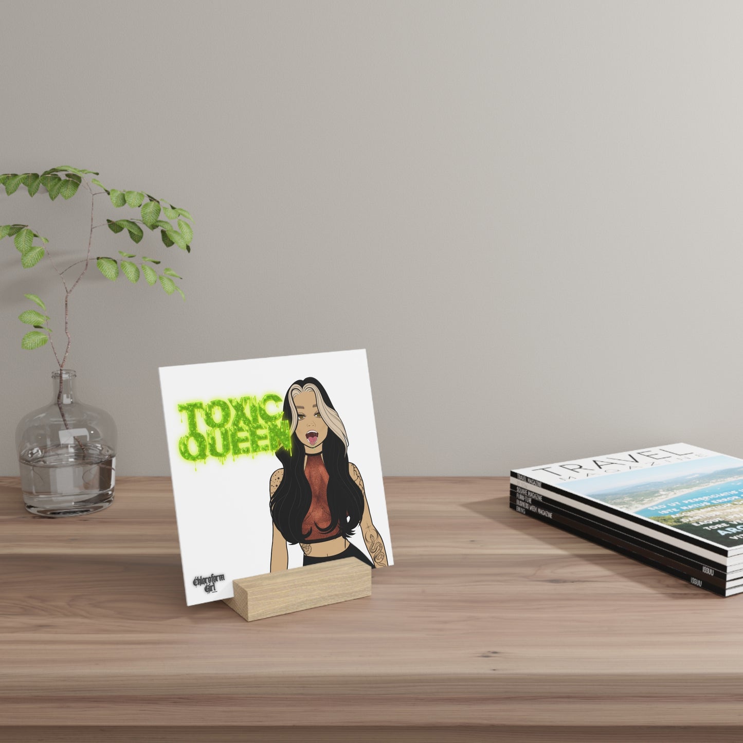 Toxic Queen Gallery Board with Stand