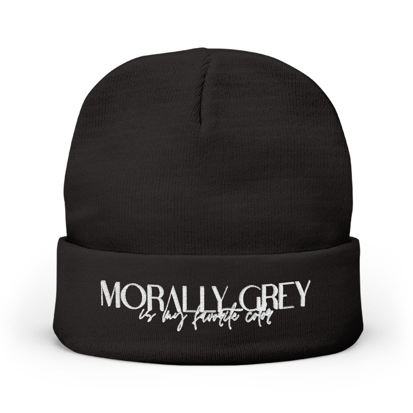 Morally Grey Beanie (Embroidery)