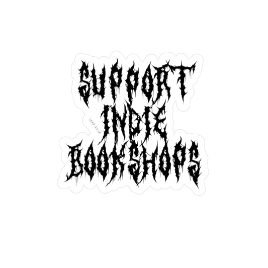 Support Your Local Indie Bookshops Vinyl Sticker