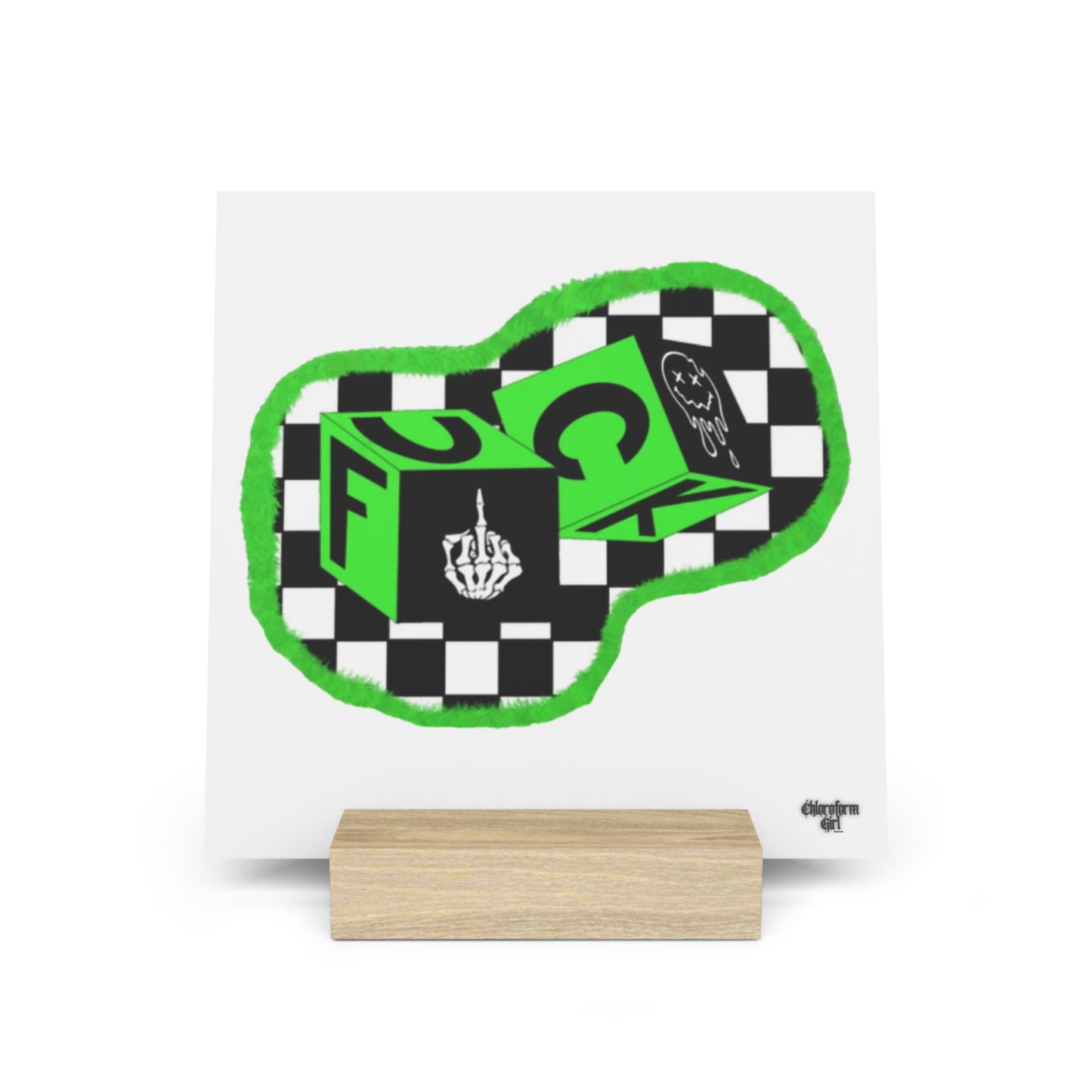 F*ck Dice Gallery Board with Stand