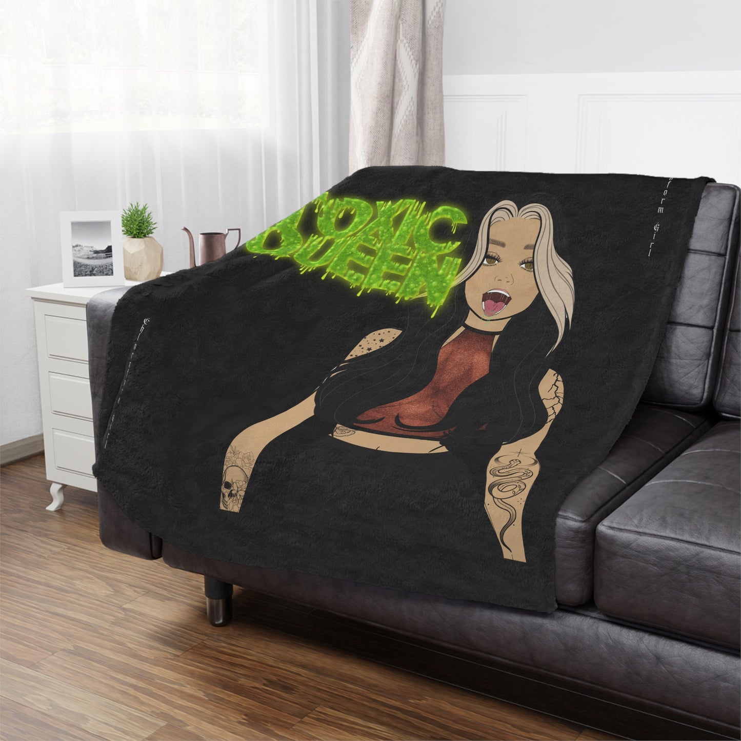 Toxic Queen Microfiber Blanket