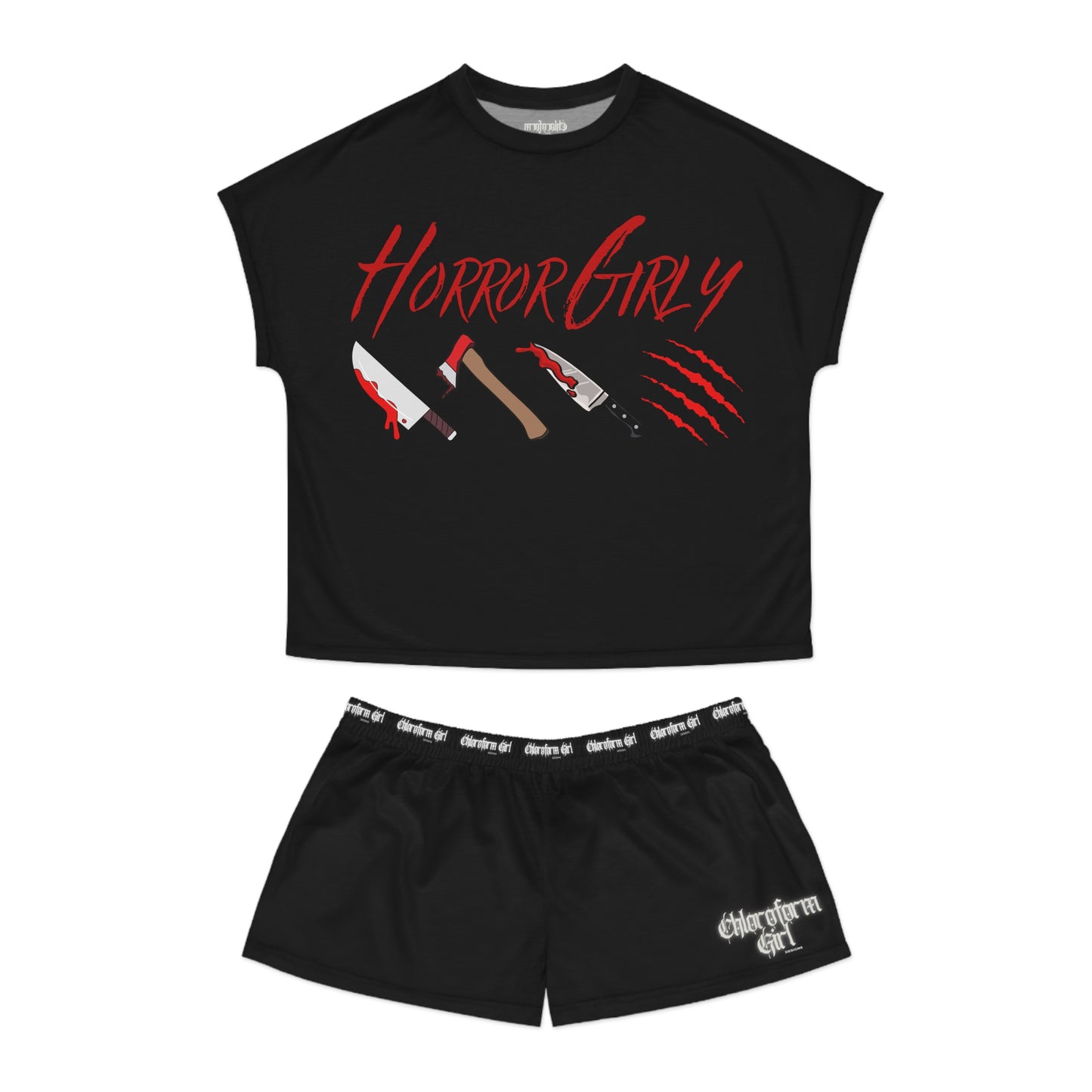 Horror Girly Short Pajama Set