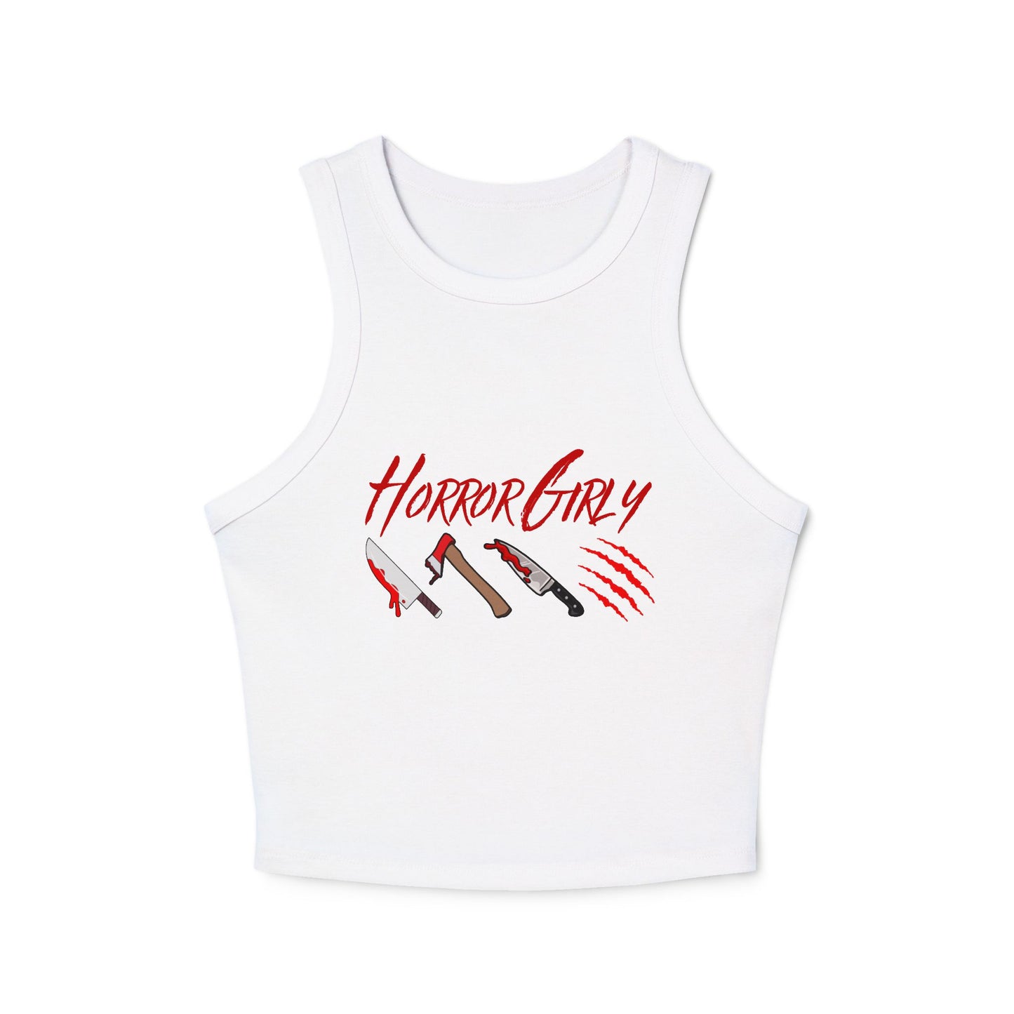 Horror Girly Racer Tank