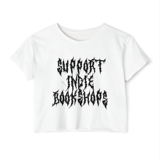 Support Your Local Indie Bookshops Crop Top