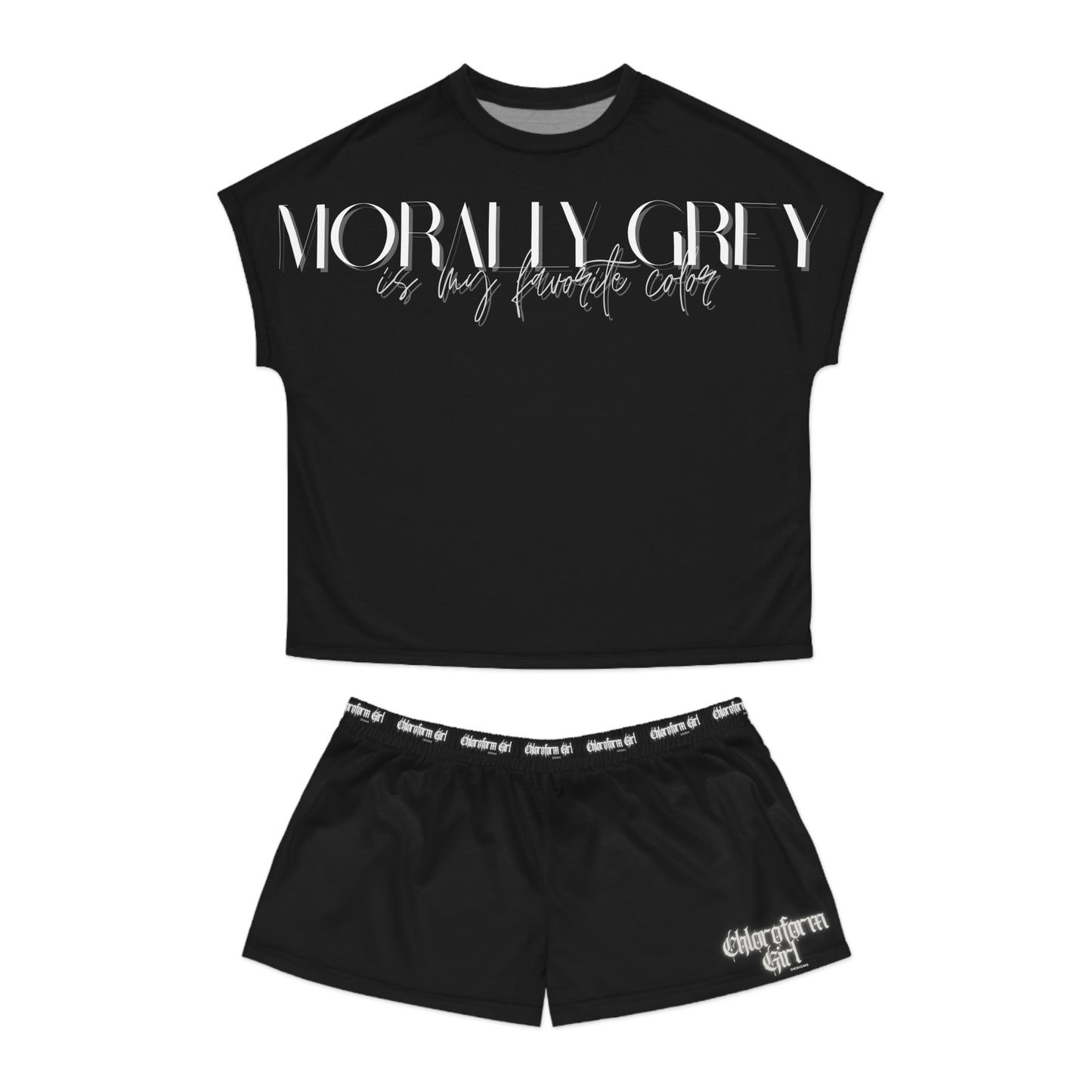 Morally Grey Short Pajama Set