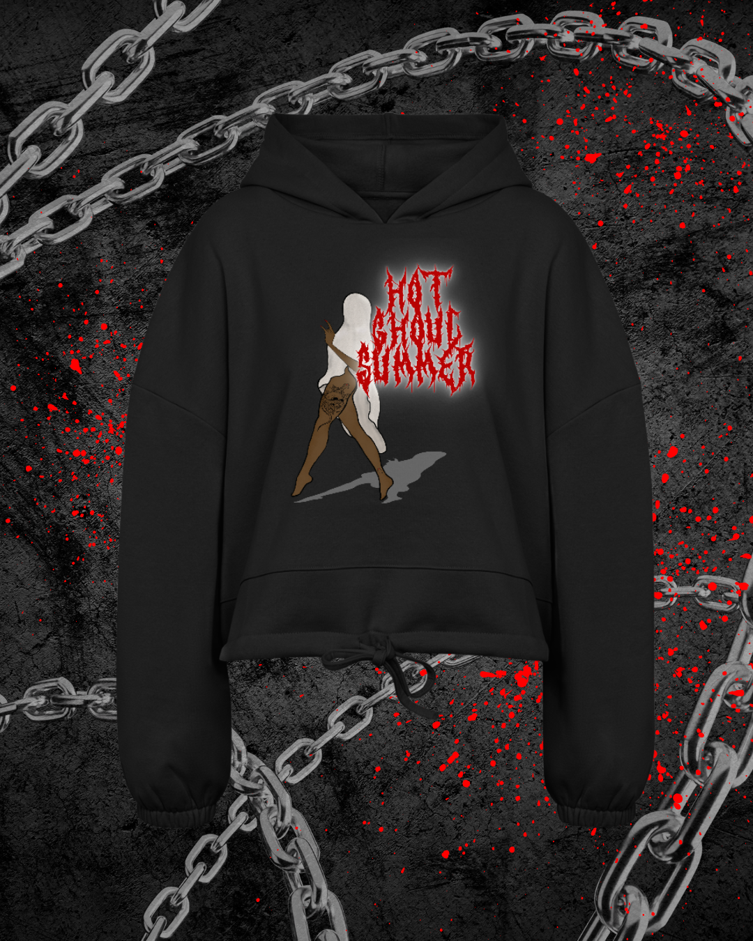 Hot Ghoul Summer Drawstring Hoodie