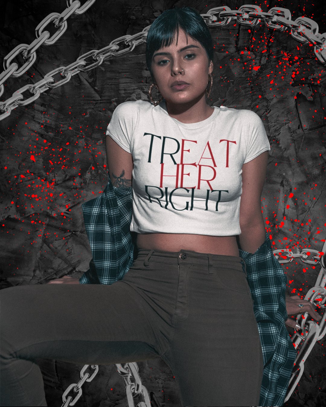 Not UR Grl Cropped Tee