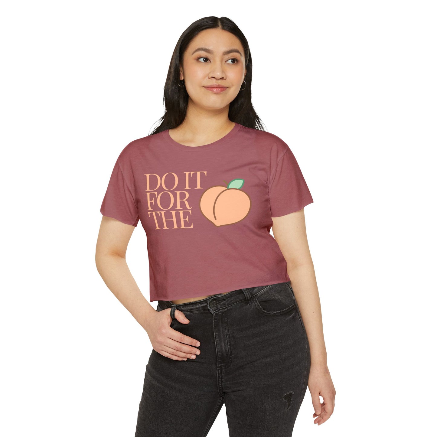 Do It For The 'Peaches' Crop Top