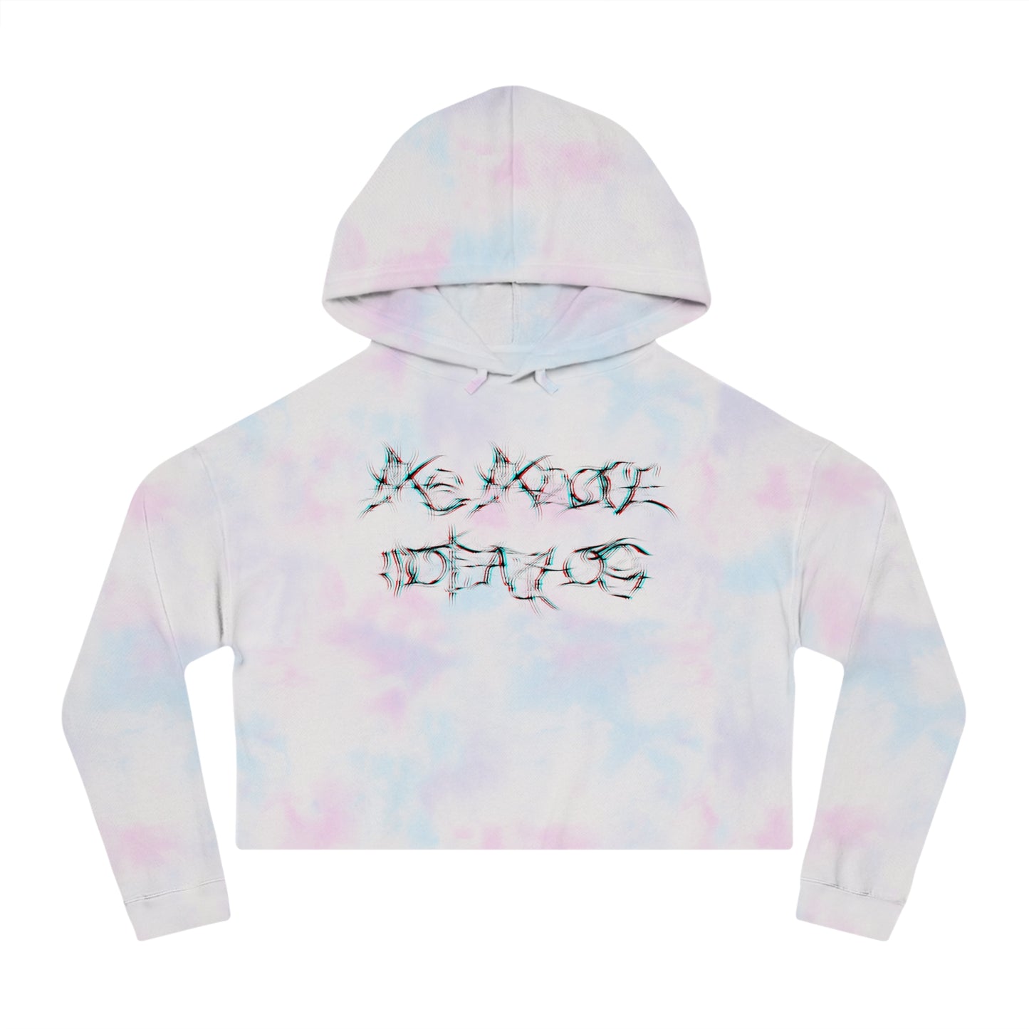 Glitched As Above, So Below Cropped Hoodie