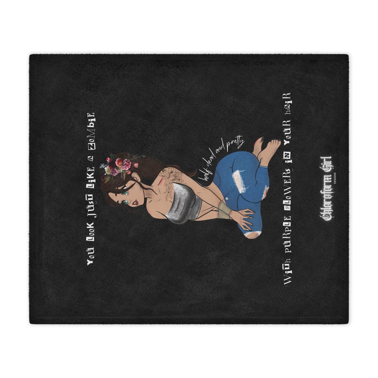 Chloroform Girl Microfiber Blanket