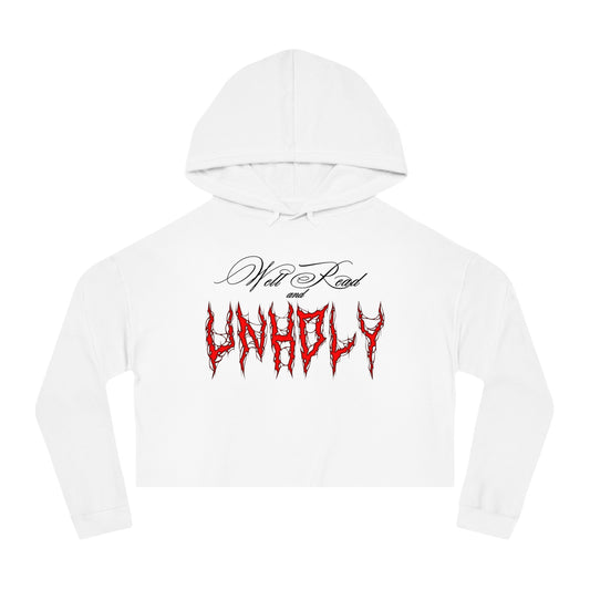 Unholy Cropped Hoodie