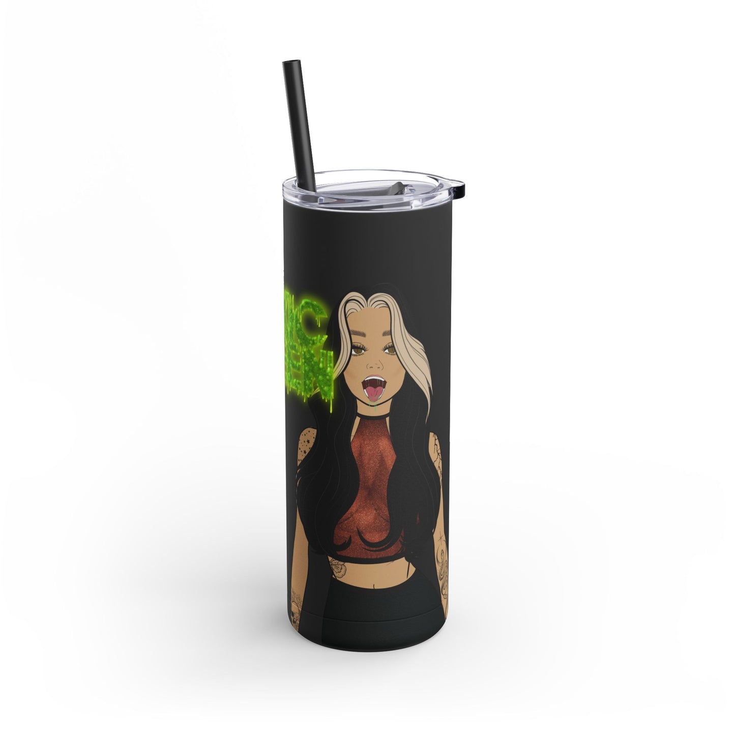 Toxic Queen Skinny Matte Tumbler 20oz