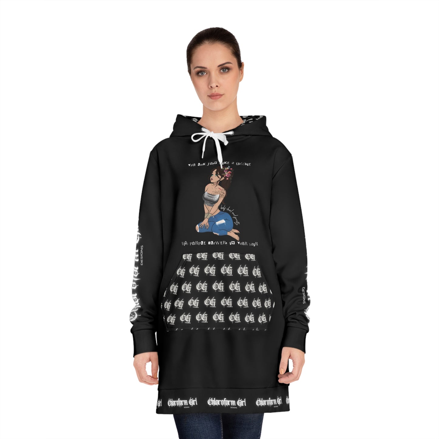 Chloroform Girl Hoodie Dress