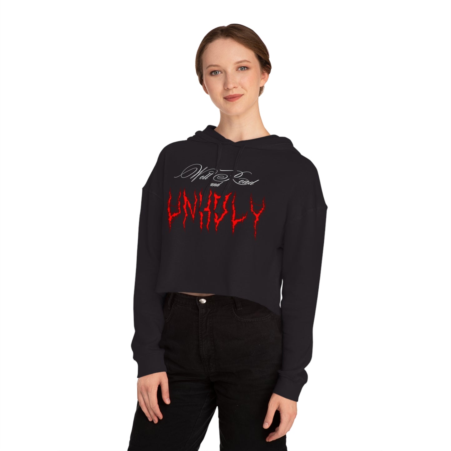 Unholy Cropped Hoodie