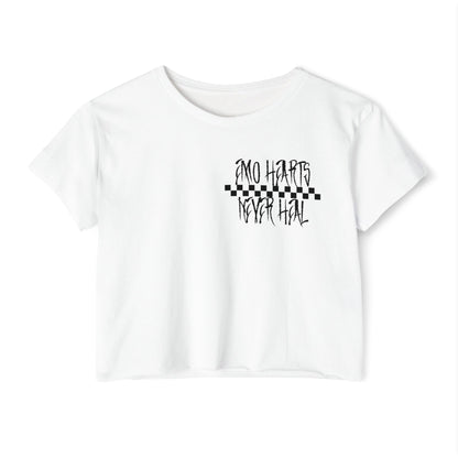 Emo Hearts Crop Top
