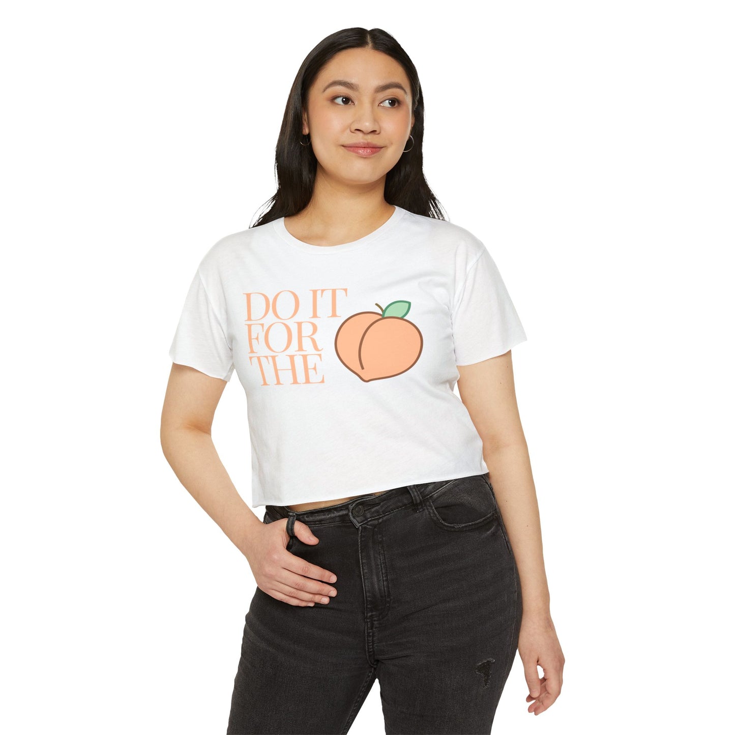 Do It For The 'Peaches' Crop Top