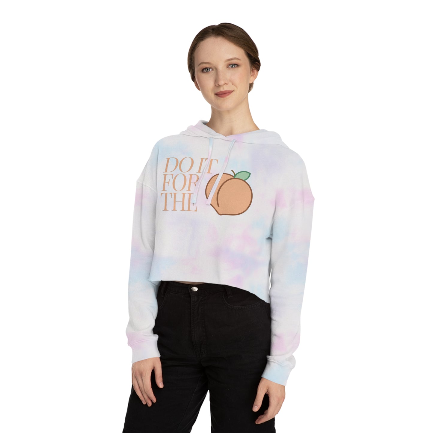 Do it for the 'Peaches" Cropped Hoodie