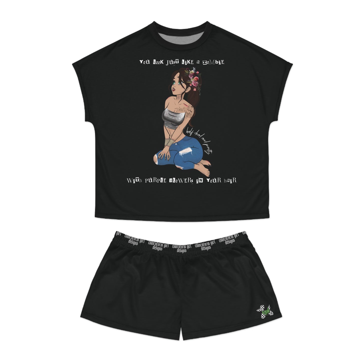 Chloroform Girl Short Pajama Set