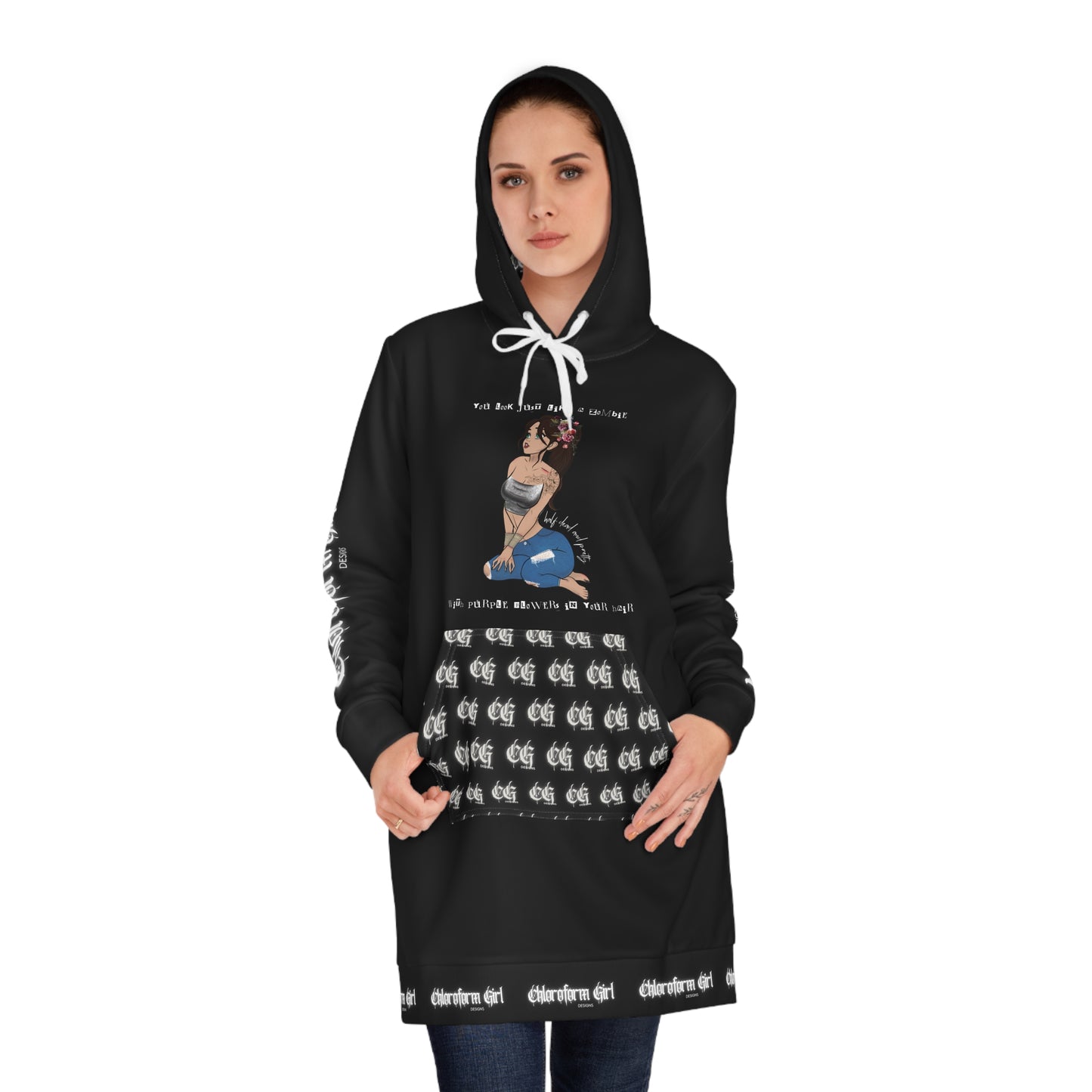 Chloroform Girl Hoodie Dress