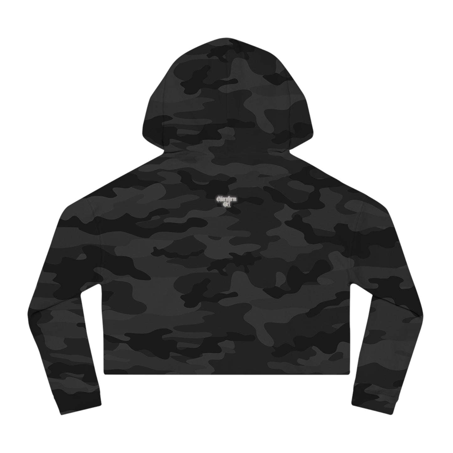 Glitched As Above, So Below Cropped Hoodie