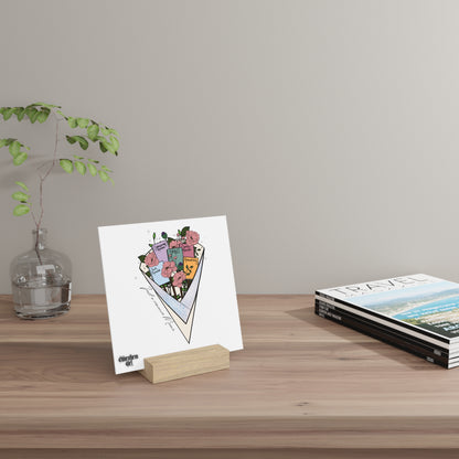 Book Bouquet Gallery Board with Stand