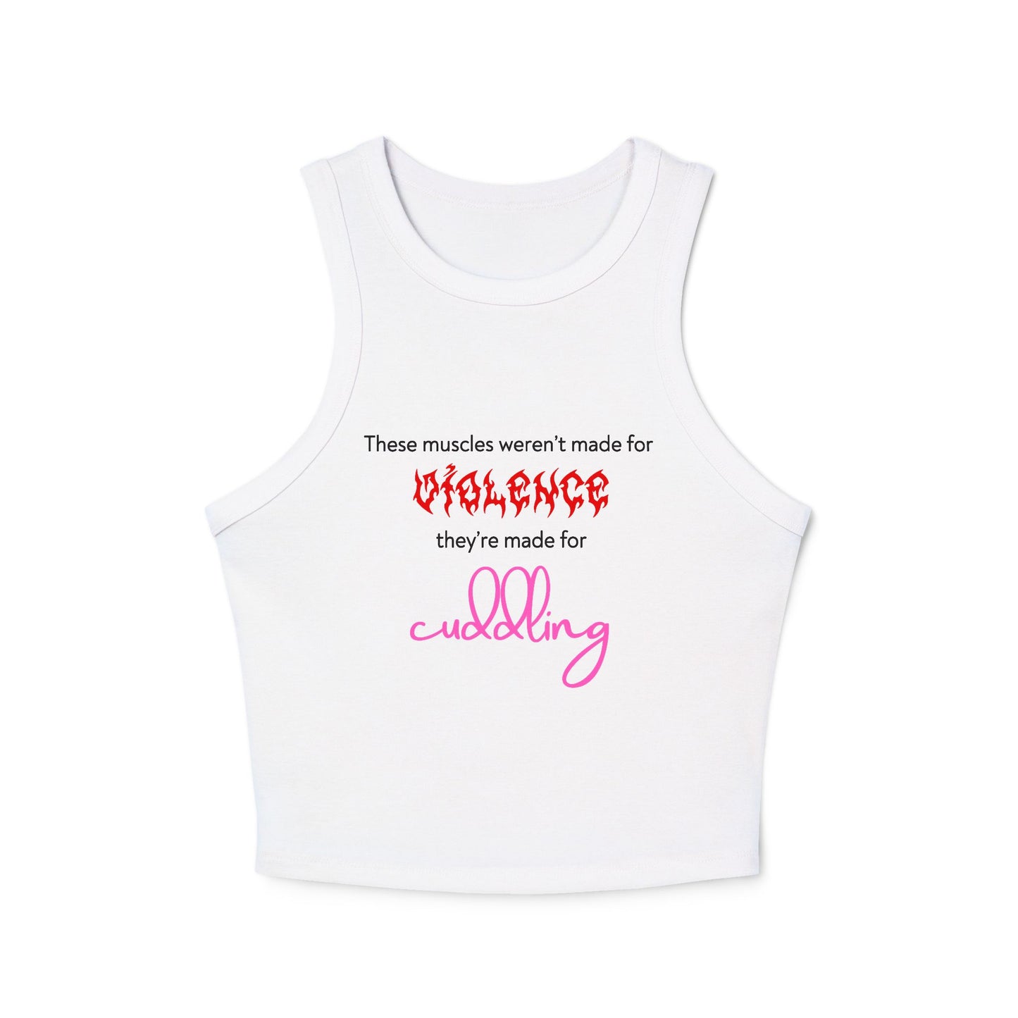 Violent Cuddles Racer Tank Top