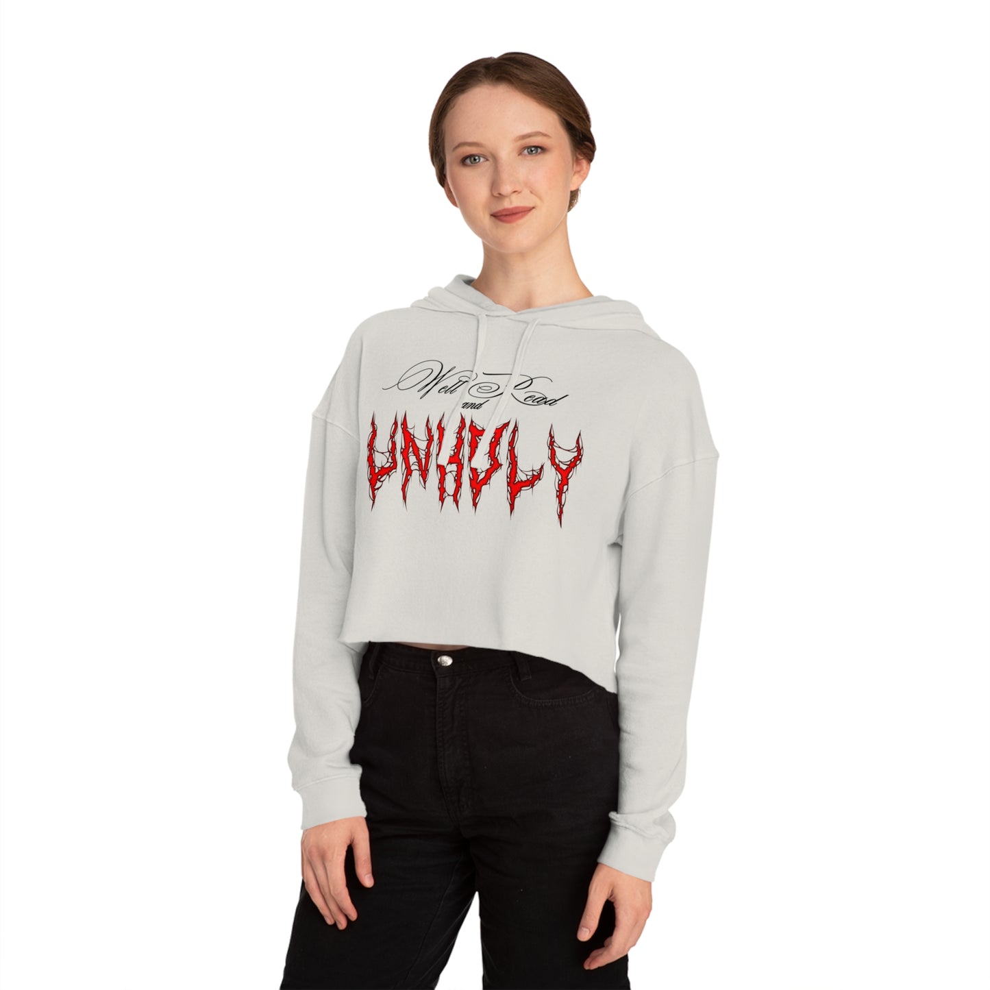 Unholy Cropped Hoodie