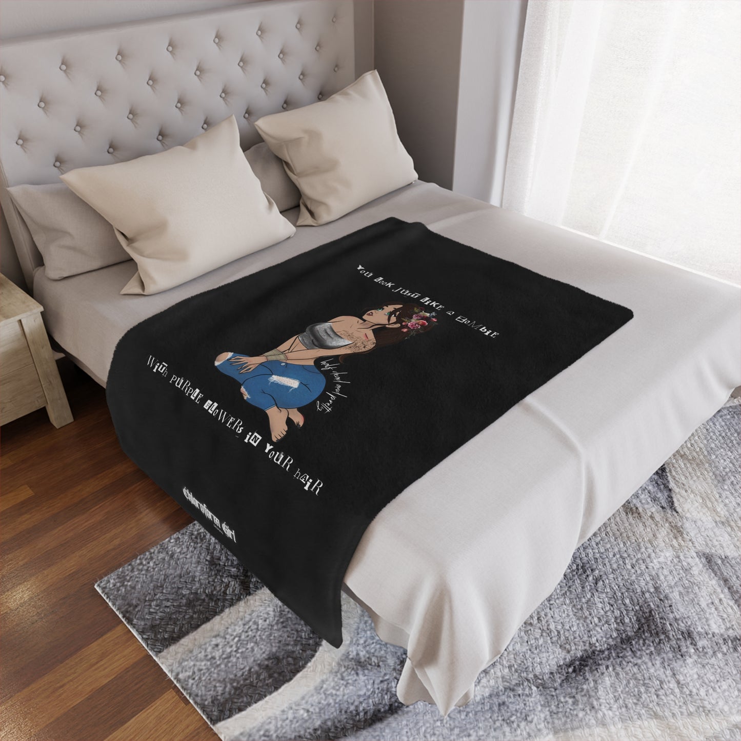 Chloroform Girl Microfiber Blanket