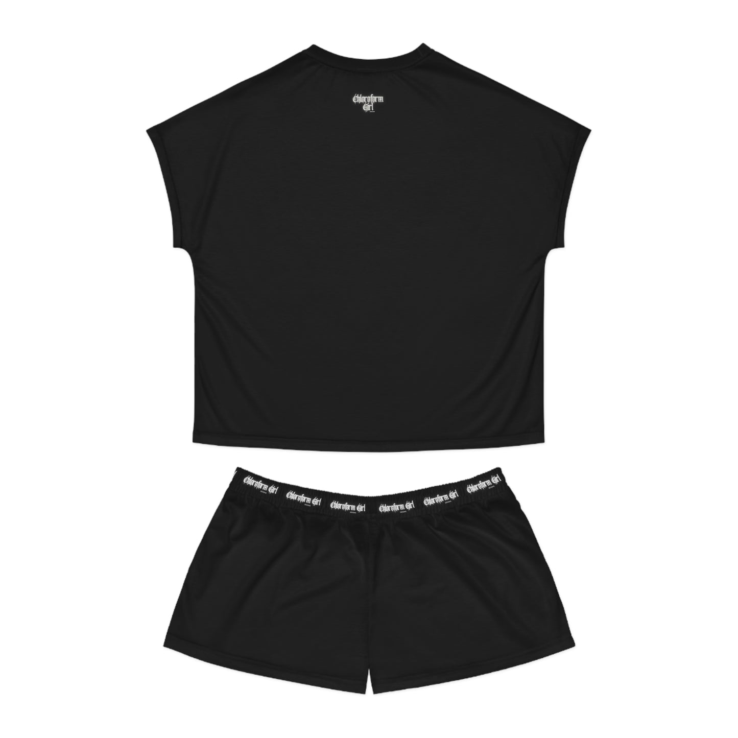 Good Girl Short Pajama Set (Black)