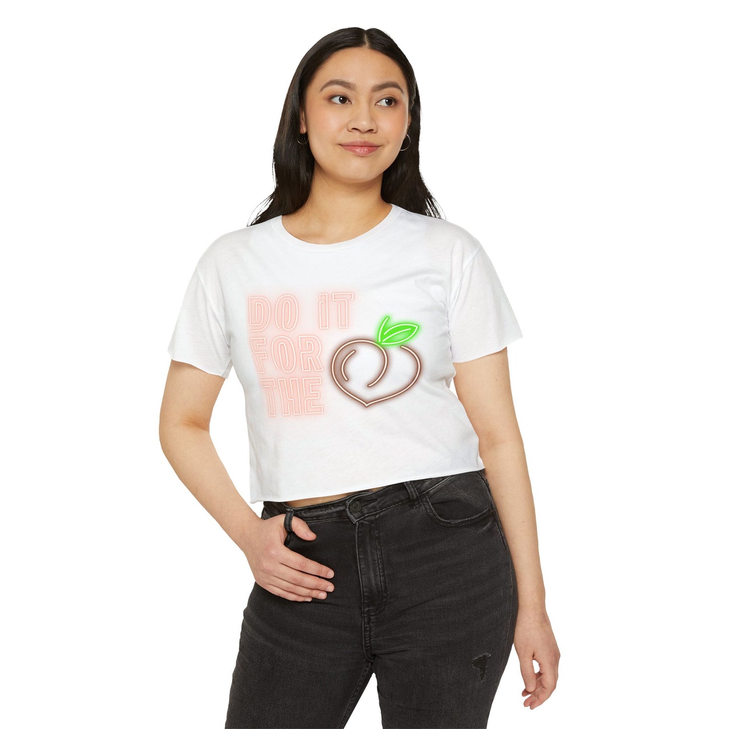 Neon Do It For The 'Peaches" Crop Top