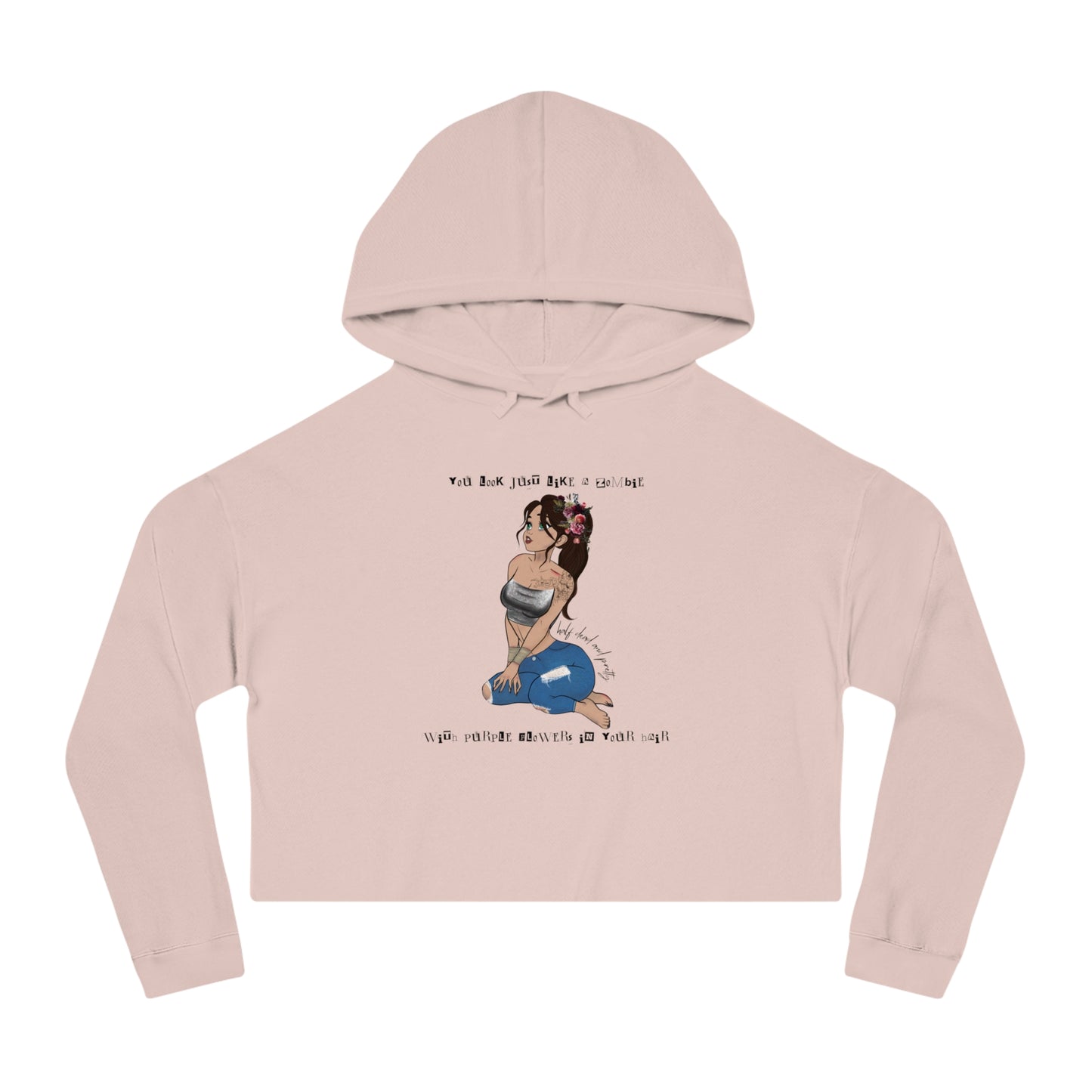 Chloroform Girl Cropped Hoodie