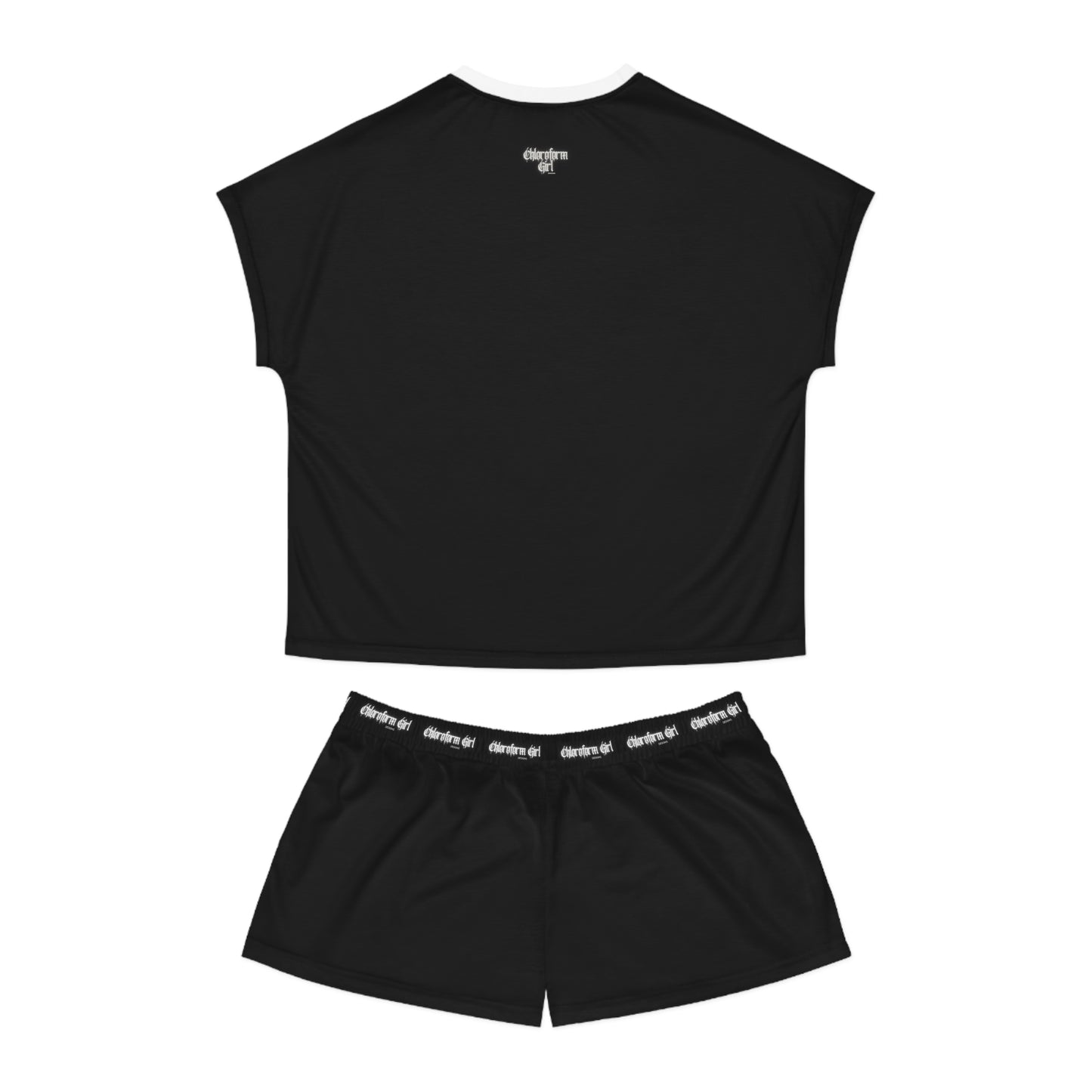 Good Girl Short Pajama Set (Black)